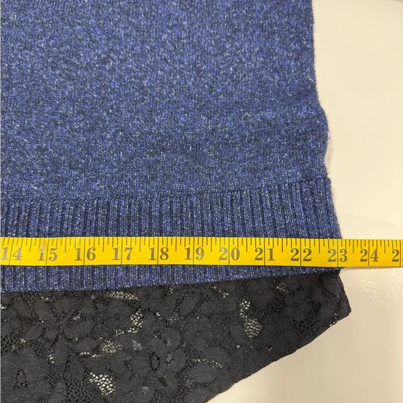 Torrid Blue/Black Pullover 2-Fer Sweater Size 00 EUC - Picture 11 of 11